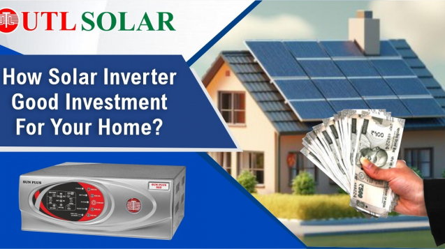 a house with a solar panel and a solar inverter - How solar inverter Good Investment for your home?