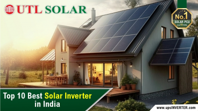 A home rooftop is covered with solar panels. Top 10 Best Solar Inverter in India