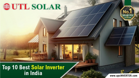 A home rooftop is covered with solar panels. Top 10 Best Solar Inverter in India