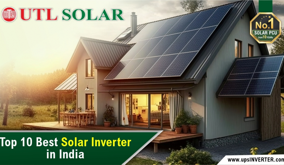 A home rooftop is covered with solar panels. Top 10 Best Solar Inverter in India